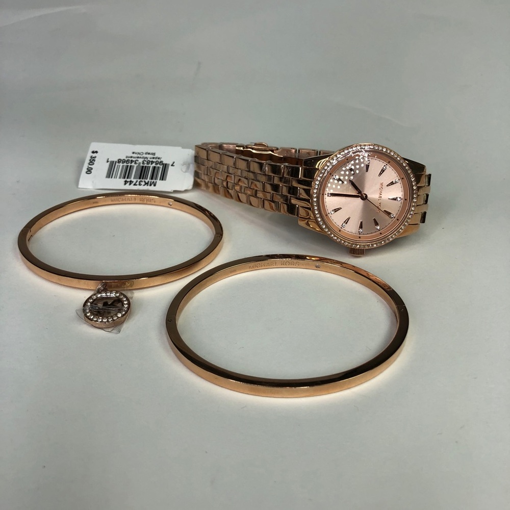 Michael Kors Ritz Rose Three-Hand Rose Gold-Tone - Picture 4 of 14